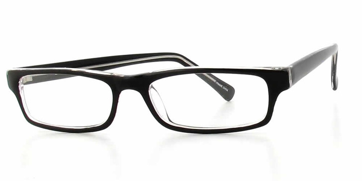 Soho Designer Eyeglasses 86 in Black Crystal :: Progressive