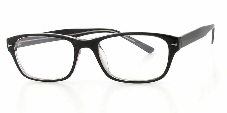 Soho Designer Eyeglasses 95 in Black Crystal :: Progressive