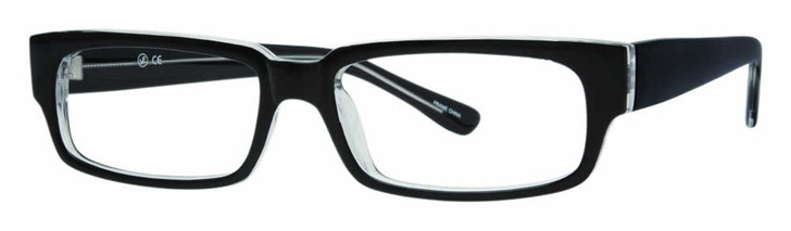 Soho Designer Eyeglasses 98 in Black Crystal :: Progressive