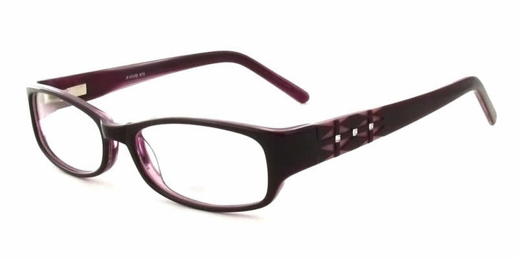 Calabria Viv Designer Eyeglasses 675 in Purple :: Progressive