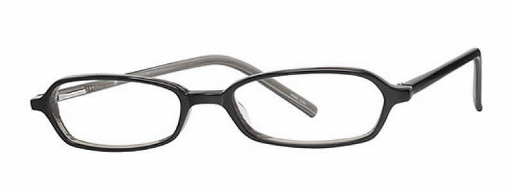 Calabria Viv Designer Eyeglasses 721 in Black-Grey :: Progressive