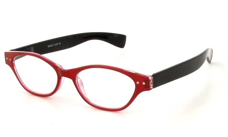 Calabria R544S Designer Eyeglasses in Red-Black :: Progressive