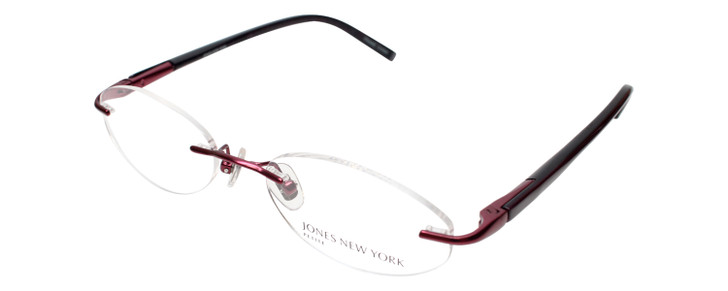 Jones NY Designer Eyeglasses J133 in Burgundy :: Progressive