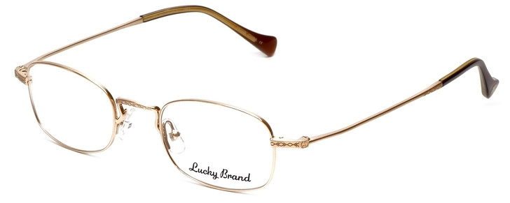 Lucky Brand Designer Eyeglasses Miles in Brushed Gold :: Progressive
