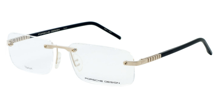 Porsche Designs 8144 A Designer Eyeglasses in Gold-Black :: Progressive