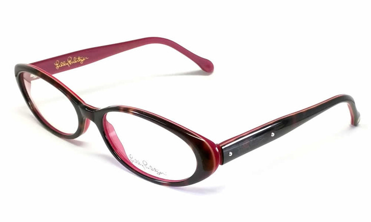 Lilly Pulitzer Designer Eyeglasses Lynne in Tortoise-Pink :: Progressive