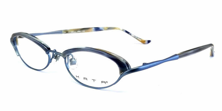 Kata Designer Eyeglasses 247 Bella in Peri Navy-Horn :: Progressive