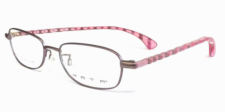 Kata Designer Eyeglasses 121 Ribbon in Rose :: Progressive