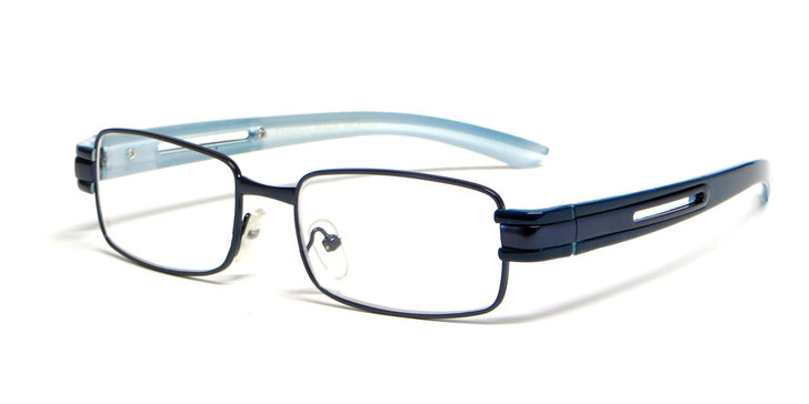 Calabria "Opti Clear" Designer Eyeglasses 3427 in Blue :: Progressive