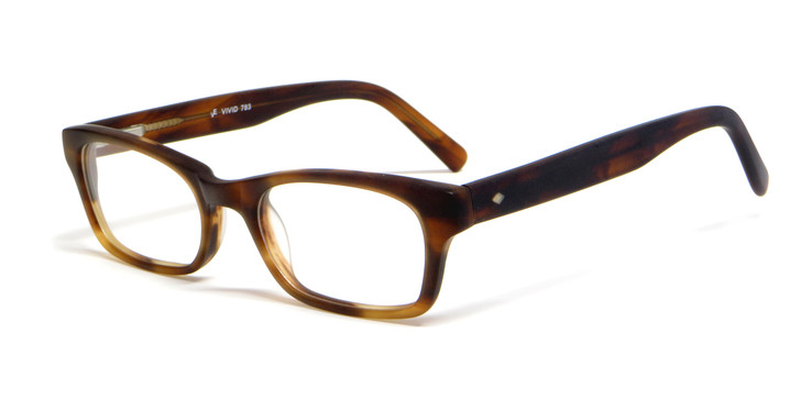 Calabria Viv Designer Eyeglasses 783 in Matte-Brown :: Progressive