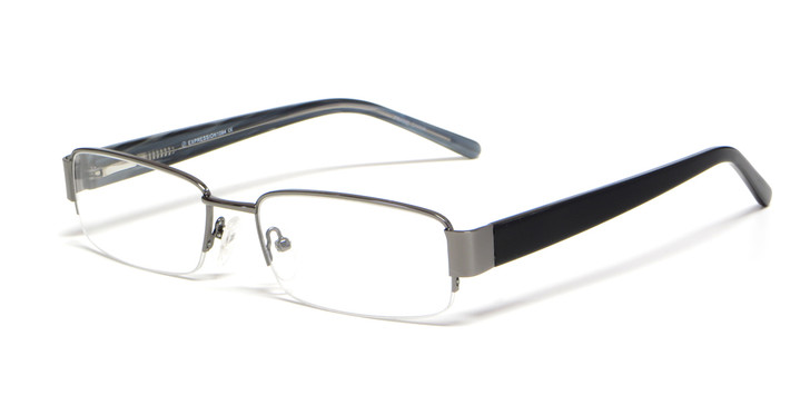 Calabria Expressions Designer Eyeglasses 1084 in Gun-Metal :: Progressive