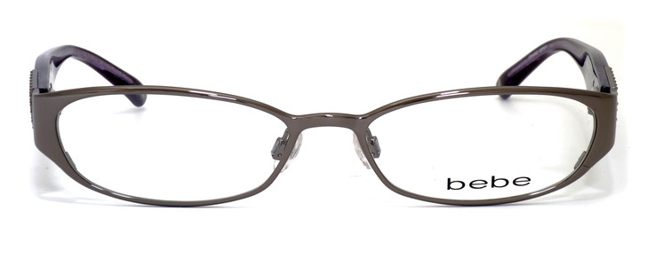bebe Womens Designer Eyeglasses 5019 in Smoky :: Progressive