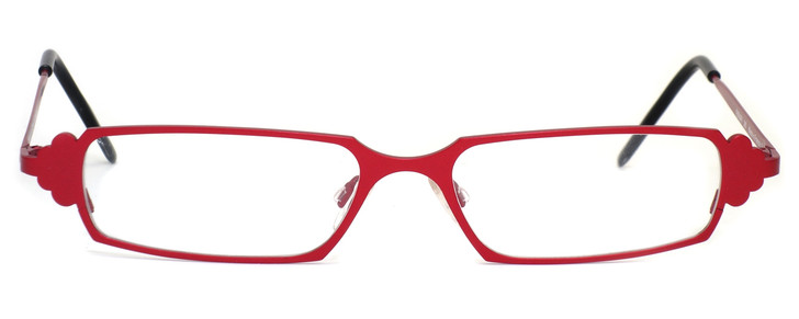 Harry Lary's French Optical Eyewear Ferrary in Red (360) :: Progressive