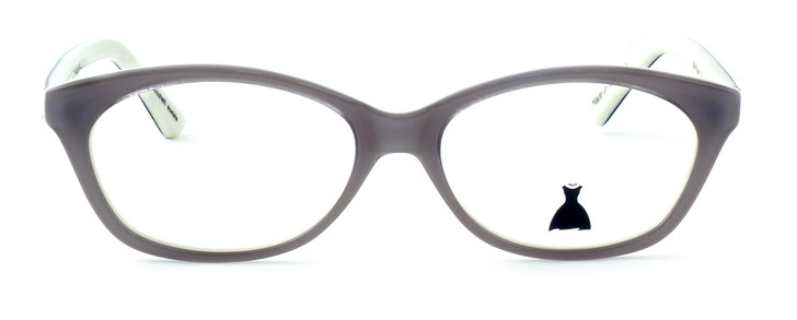 Madison Montgomery Designer Eyeglasses Made in the USA M015-03 in Platinum Over Cream :: Progressive