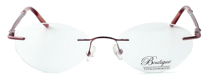 Totally Rimless Designer Eyeglasses TR141-PNK in Pink :: Progressive