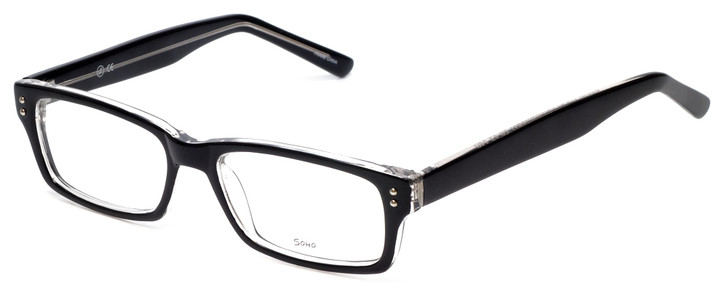 Soho Designer Eyeglasses 102 in Black Crystal :: Progressive