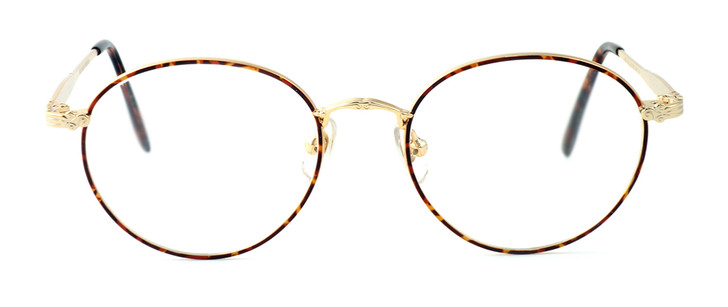 Fashion Optical Designer Eyeglasses Novara in Gold Demi Amber 51mm :: Progressive