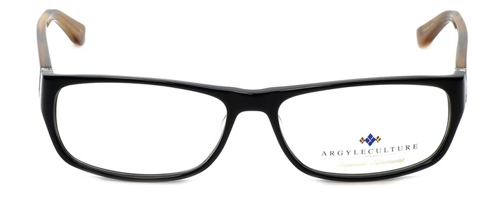 Argyleculture Designer Eyeglasses Chet in Black-Brown 57mm :: Progressive