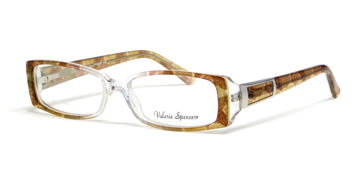 Valerie Spencer 9287 in Gold Marble Designer Reading Glasses