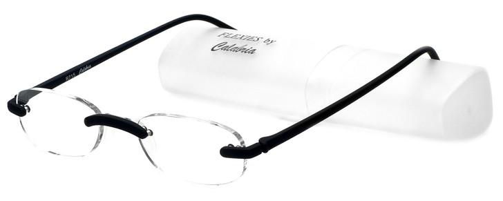 Calabria 715 Flexie Reading Glasses Rimless Patent Flexible 85Color&Power Choose