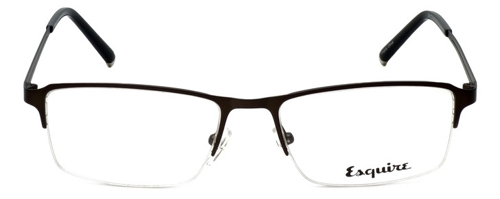 Esquire Semi-Rimless Stainless Steel Eyeglasses EQ1520 GunMetal 54mm Progressive