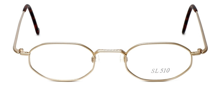 Regency Designer Eyeglasses SL510 in Matte-Gold 46mm :: Progressive