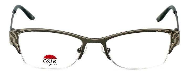 Silver Dollar Designer Eyeglasses Café 3210 in Moss 49mm :: Progressive