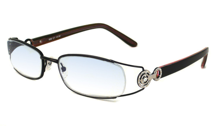 Calabria Designer Eyeglasses 838 Black :: Rx Bi-Focal