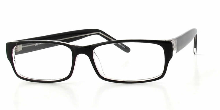 Soho Designer Eyeglasses 85 in Black Crystal :: Rx Bi-Focal