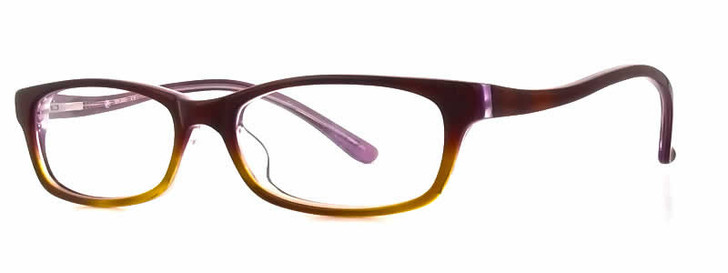 Calabria Splash Designer Eyeglasses 56 in Brown Fade Purple :: Rx Bi-Focal