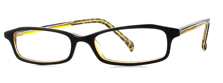 Calabria Viv Designer Eyeglasses 29 in Black Leopard :: Rx Bi-Focal