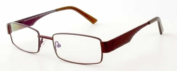 Calabria Viv Designer Eyeglasses 313 in Dark Brown :: Rx Bi-Focal