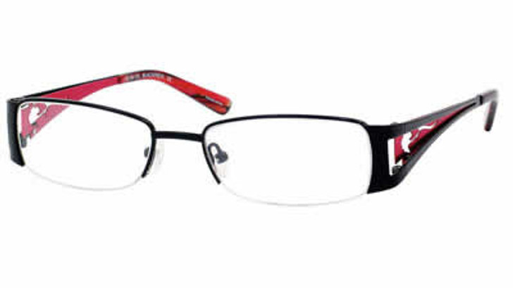 Dale Earnhardt, Jr. 6711 Designer Eyeglasses in Black-Red :: Rx Bi-Focal