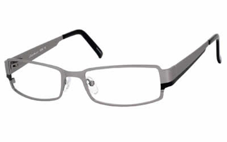 Eddie Bauer 8276 Designer Eyeglasses in Gun-Metal & Black :: Rx Bi-Focal