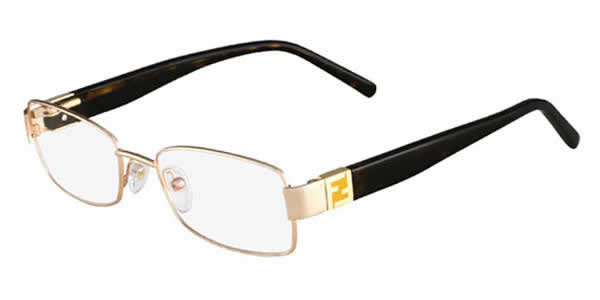 Fendi Designer Eyeglasses F997 in Gold Tortoise :: Rx Bi-Focal