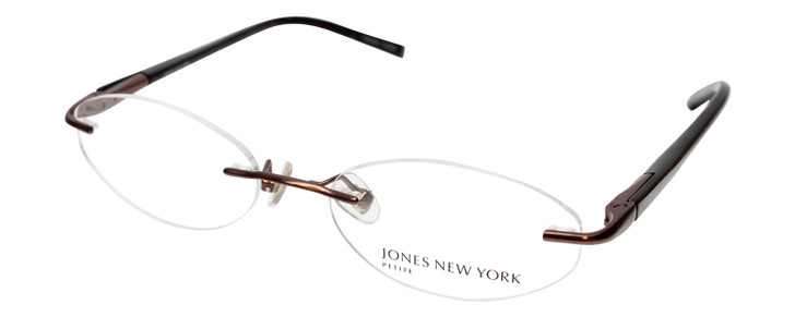 Jones NY Designer Eyeglasses J133 in Brown :: Rx Bi-Focal