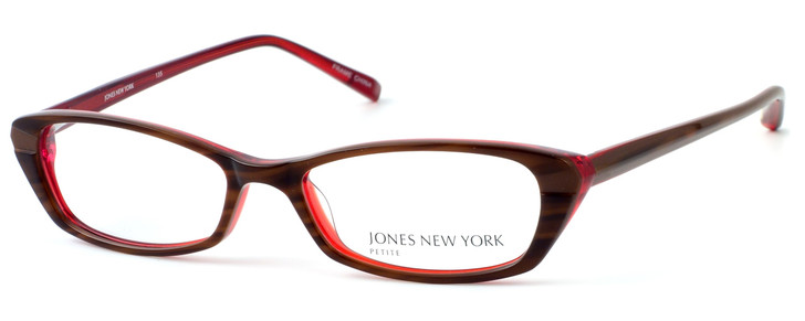 Jones NY Designer Eyeglasses J209 in Tortoise-Red :: Rx Bi-Focal