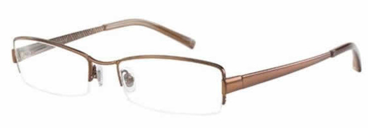 Jones NY Designer Eyeglasses J610 in Brown :: Rx Bi-Focal