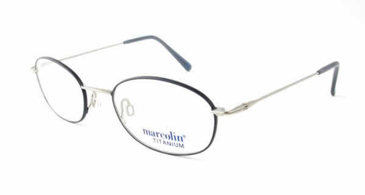Marcolin Designer Eyeglasses 2045 in Blue-Pewter :: Rx Bi-Focal