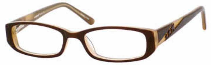 Seventeen Designer Eyeglasses 5350 in Brown :: Rx Bi-Focal