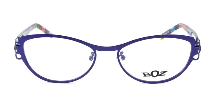 BOZ Optical Authentic Swiss Designer Eyeglasses Resille (7022) 54 mm Purple Blue