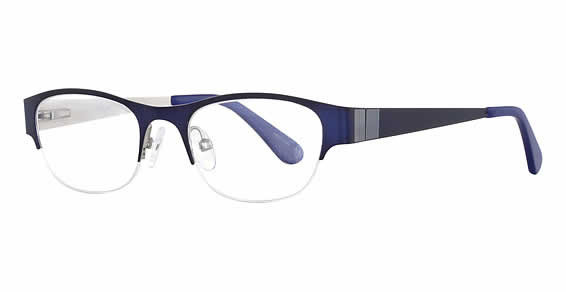 Seventeen Designer Eyeglasses 5375 in Navy :: Rx Bi-Focal