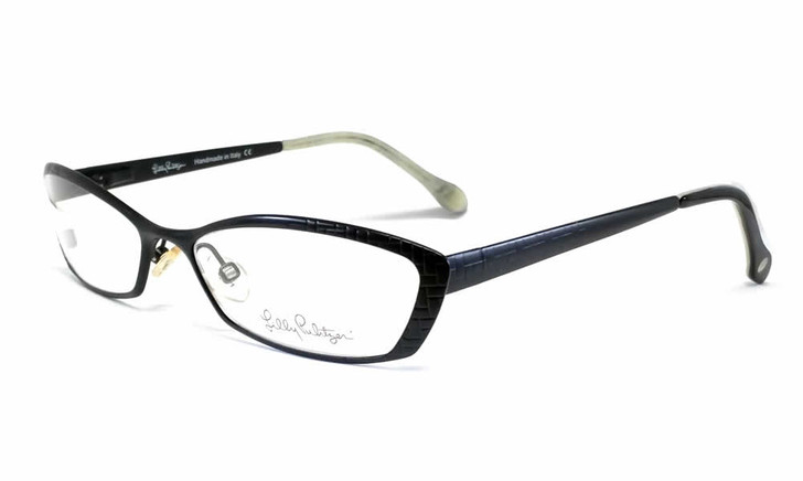 Lilly Pulitzer Designer Eyeglasses Jillie in Satin Black :: Rx Bi-Focal