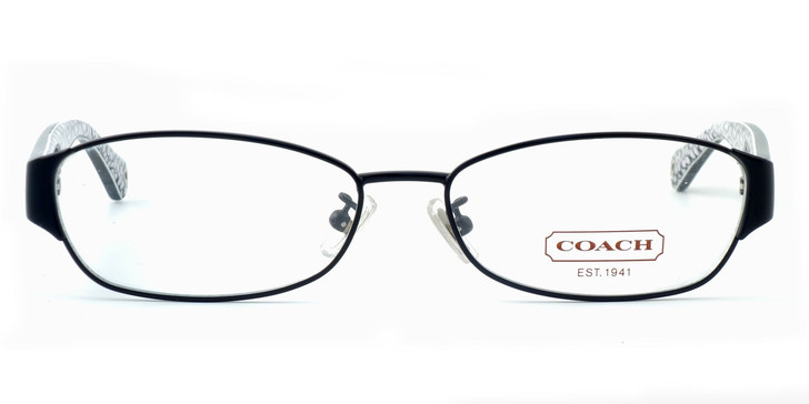 Coach Womens Designer Reading Glasses Rose HC5018-9077-53 mm Satin Black White