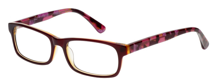 Calabria 857 Designer Eyeglasses in Wine :: Progressive