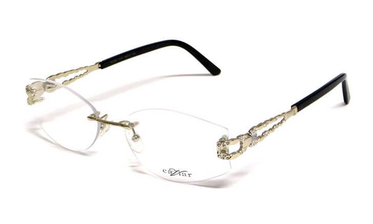 Caviar Optical Eyeglass Collection 2335-21 in Gold & Black :: Rx Bi-Focal