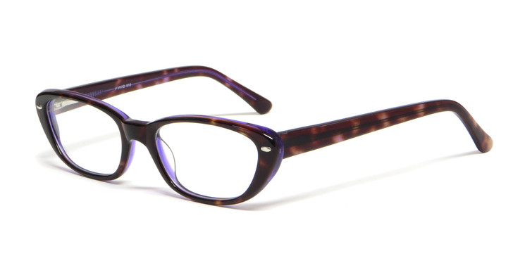 Calabria Viv Designer Eyeglasses 810 in Purple :: Rx Bi-Focal