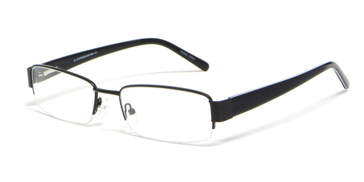 Calabria Expressions Designer Eyeglasses 1084 in Black :: Rx Bi-Focal