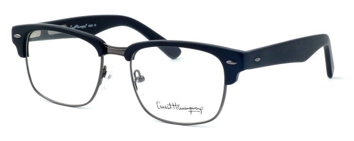 Ernest Hemingway Eyewear Collection 4629 in Matte Black & Gunmetal :: Rx Bi-Focal