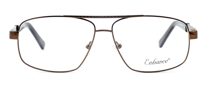 Enhance Optical Designer Eyeglasses 3920 in Matte-Coffee :: Rx Bi-Focal